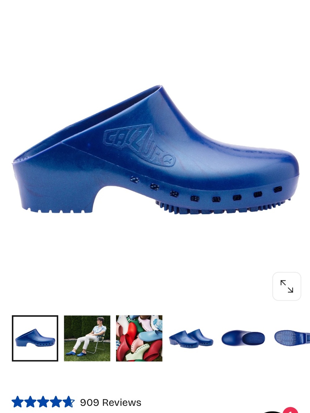 Calzuro Clog Mules with Adjustable Heel Strap
